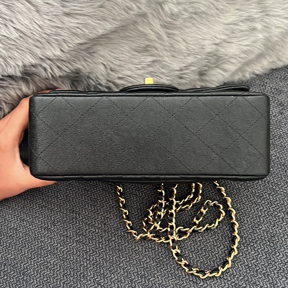 🚫SOLD ON POSH SHOW 🚫 CHANEL Black Caviar Leather Top Handle Mini Rectangle - Picture 10 of 10